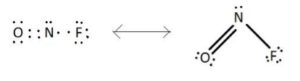 main lewis structure of nof