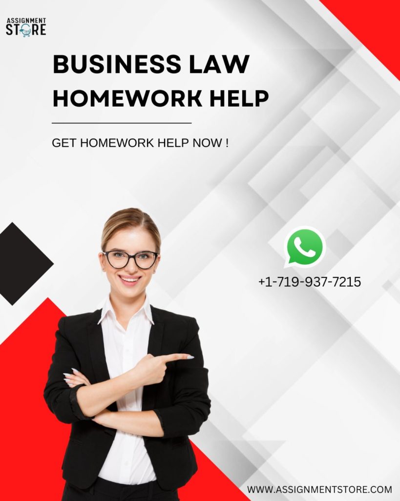 BUSINESS LAW HOMEWORK HELP