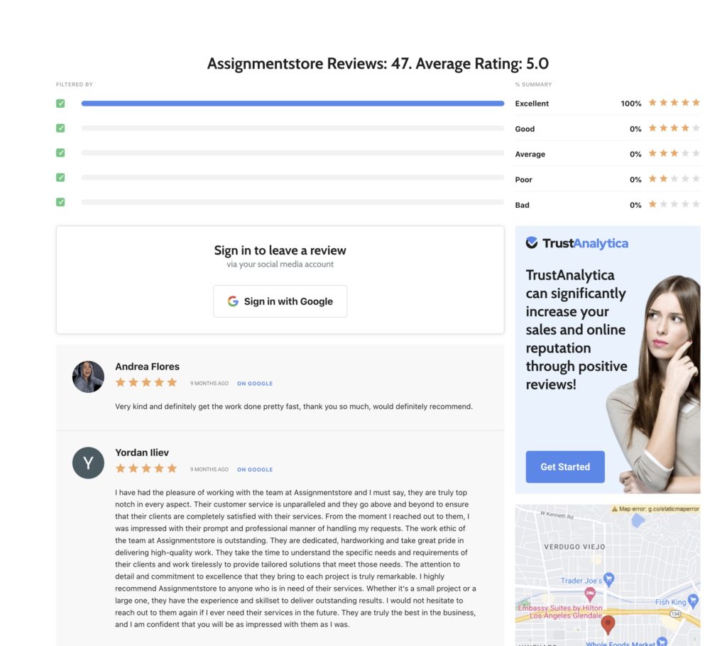 trust analytica review assignmentstore