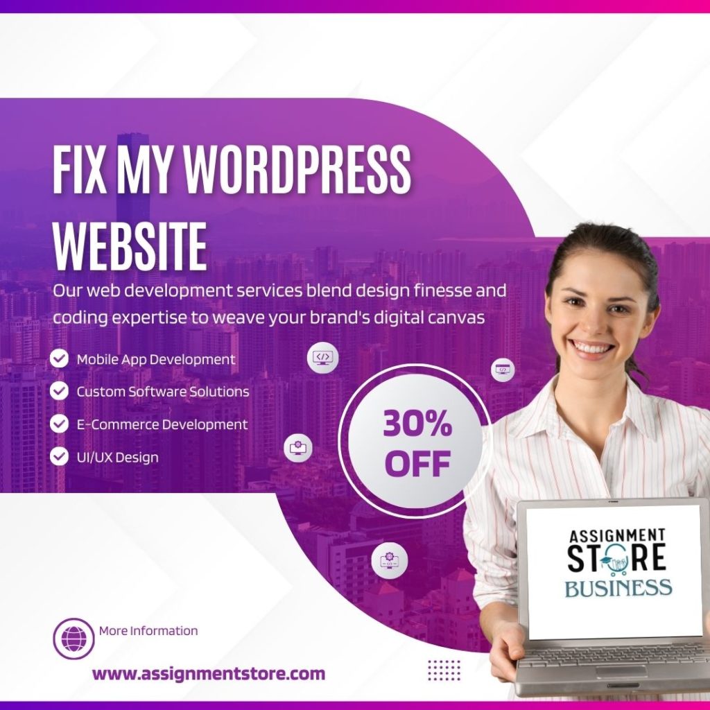 fix my wordpress website