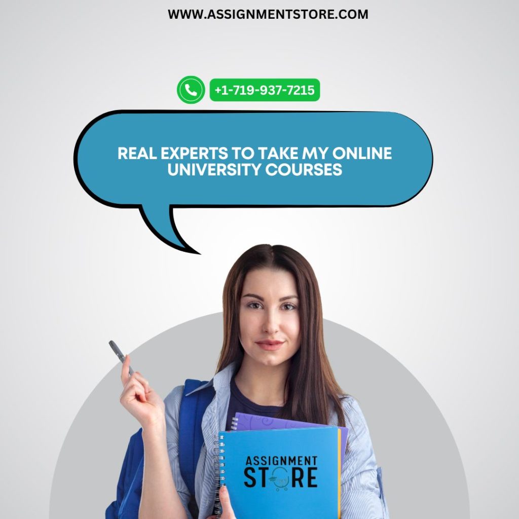 Real experts to take my online University Courses