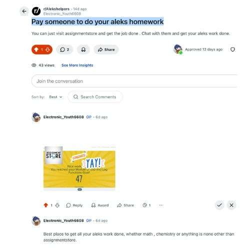 pay someone to do you aleks homework